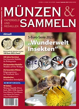 Münzen & Sammeln Ausgabe 09/2022 - Cover