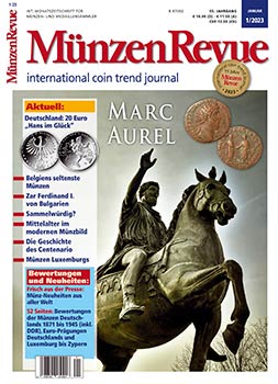 MünzenRevue Ausgabe 01/2023 - Cover