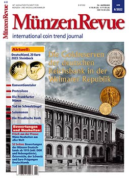 MünzenRevue Ausgabe 06/2022 - Cover