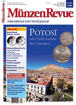 MünzenRevue Ausgabe 09/2023 - Cover
