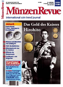 MünzenRevue Ausgabe 11/2023 - Cover